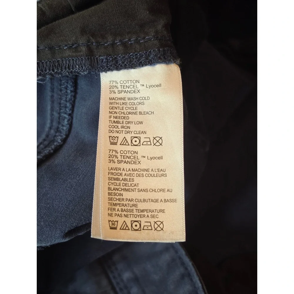 Tommy Bahama Boracay Pants Mens 50x30 Navy Cotton Tencel Stretch Chino 5-Pkt